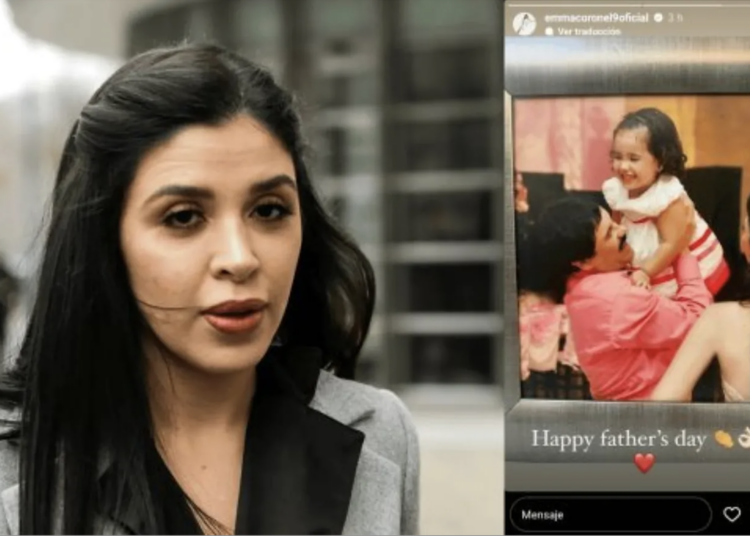 Emma Coronel reaparece para felicitar a “El Chapo” por el Día del Padre